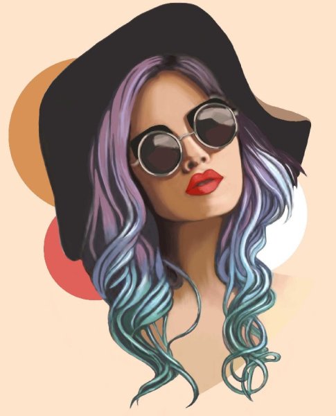 Мультяшные модные девушки