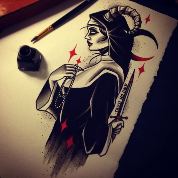 Чернуха тату эскизы