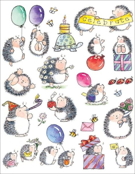 Иллюстрации ежиков Penny Black