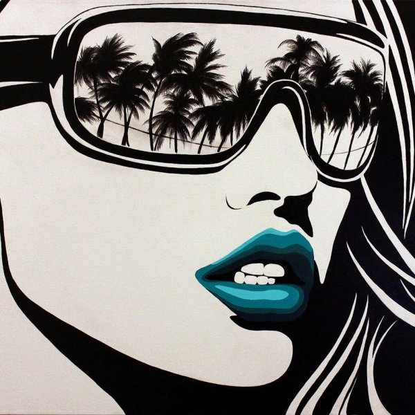 Девушка с характером рисунок