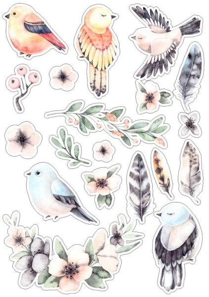 Стикеры для ежедневника черно белые