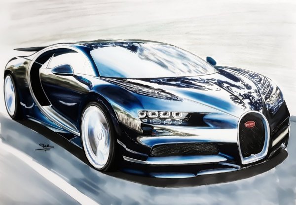 Рисовать Бугатти ЧИРОН