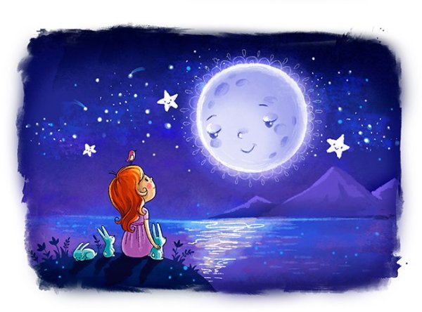 Ночь рисунок