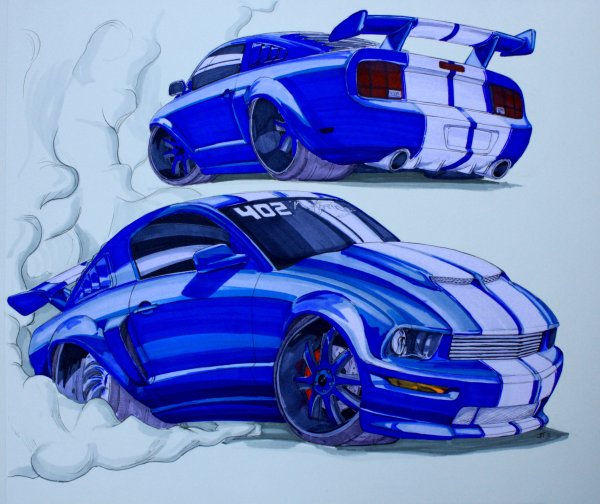 Форд Мустанг арт