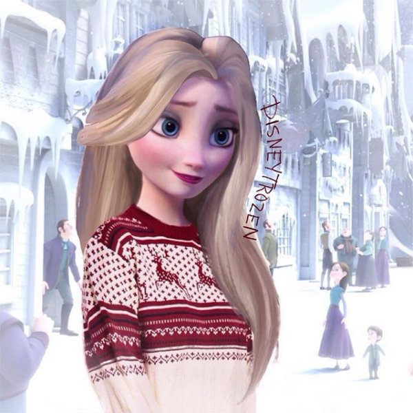 Современные принцессы Эльза, Анна, Рапунцель