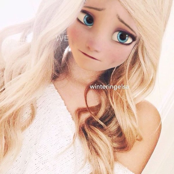 Современная Рапунцель и Эльза