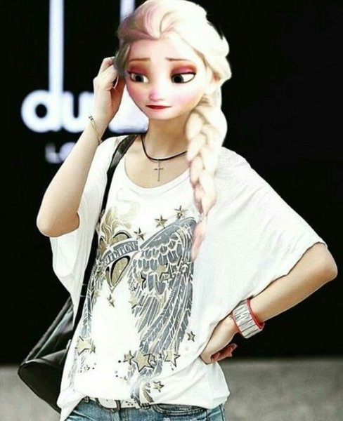 Эльза современная селфи