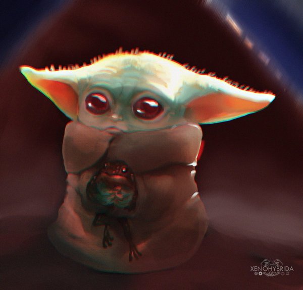 Йода арт милый