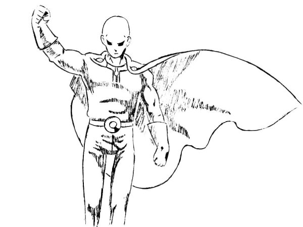 Арт Бэтмена карандашом