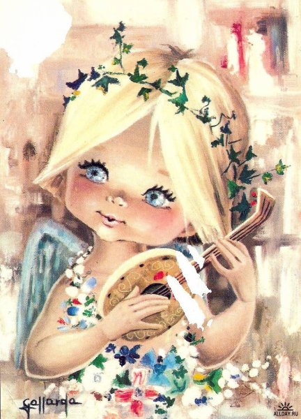 Аниме блондинка с каре