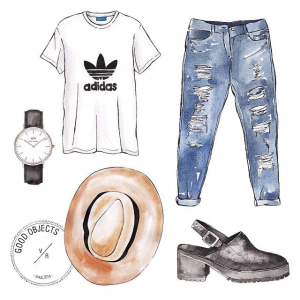 Модная одежда для вырезки