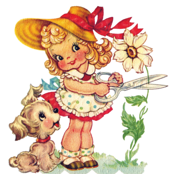 Малышка нарисованная