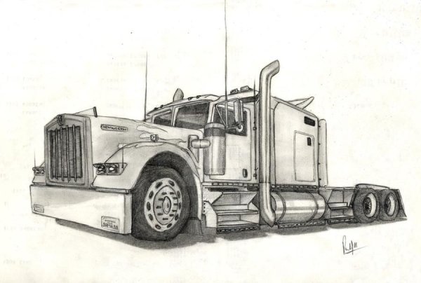 Кенворт w900 раскраска