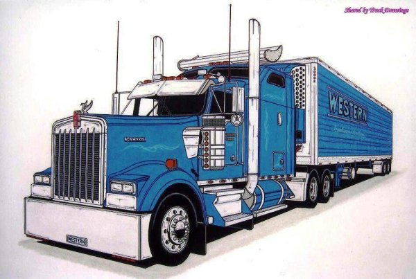 Аэрография фуры Мерседес Актрос