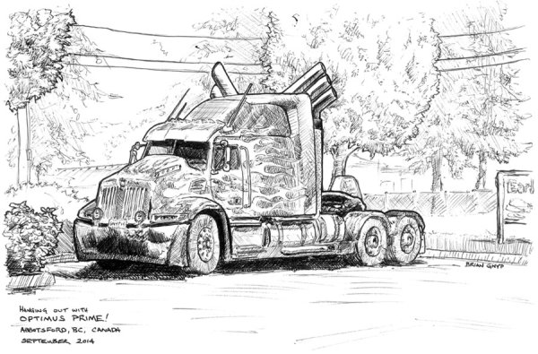 Аэрография на грузовиках