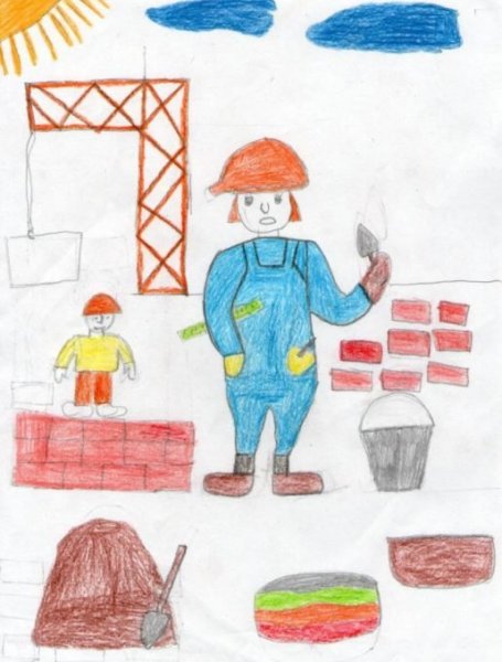 Рисунки на тему профессии для детей