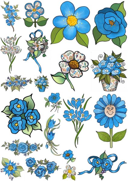 Цветочки для украшения