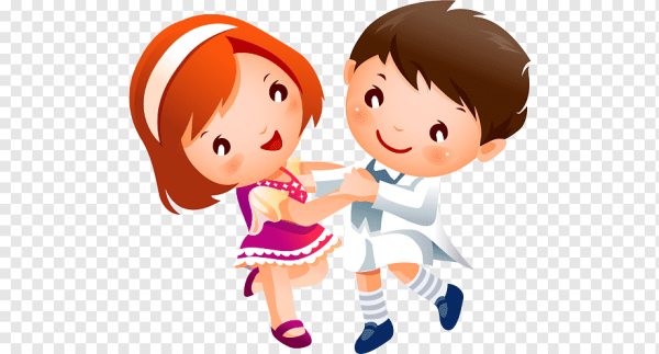 Дети танцуют мультяшные