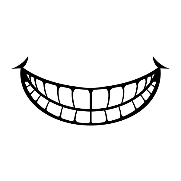 Зубастая улыбка вектор
