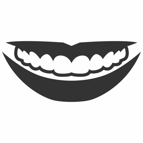 Улыбка с зубами вектор