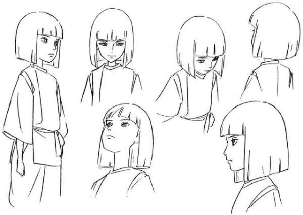 Рисунки аниме Унесенные призраками