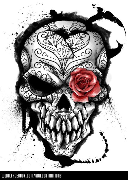 Череп эскиз