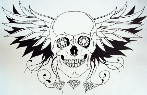 Череп эскиз