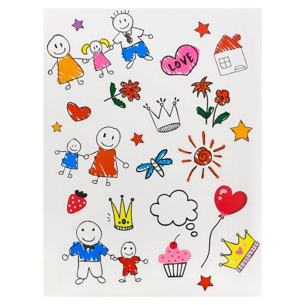 Детские наклейки в альбом