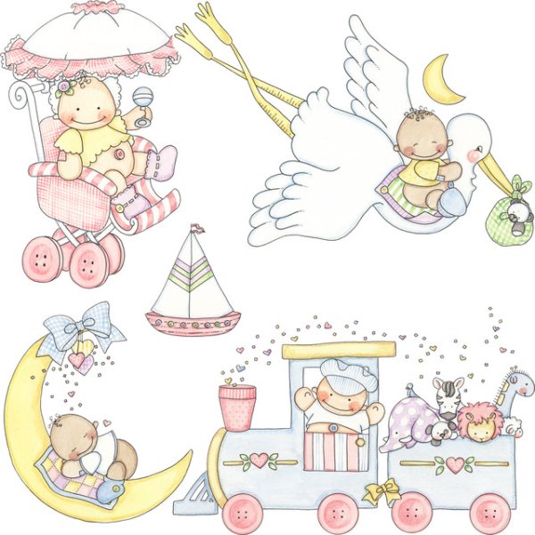 Рисунки для детского альбома Скрапбукинг