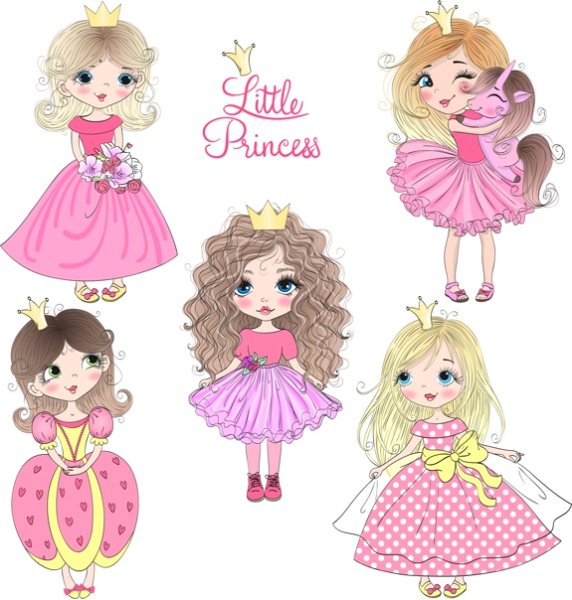 Маленькая принцесса картинки для печати