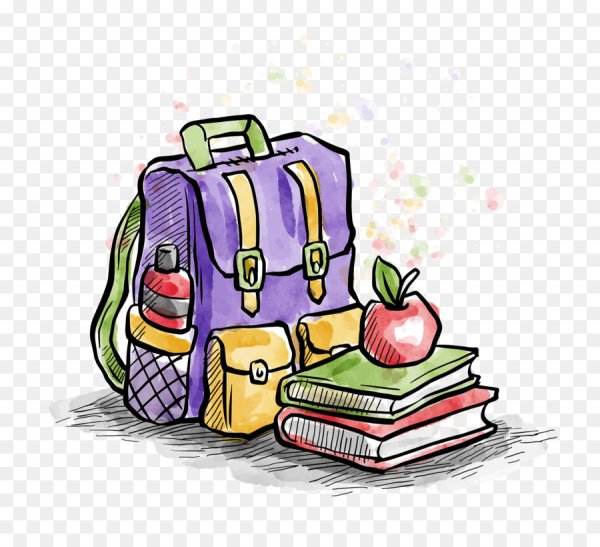 Портфель школьный рисунок