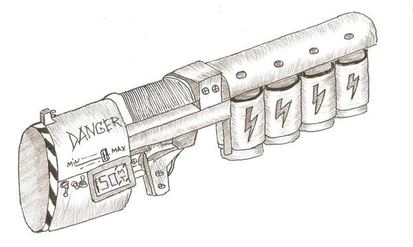 Рисунки карандашом оружие