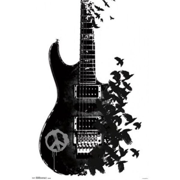 Гитара для распечатки