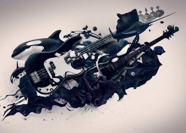 Электрогитара рисунок