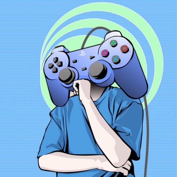 Геймер с джойстиком