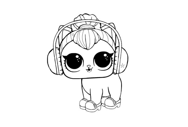 Kitty Queen lol раскраска