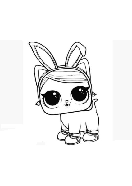 Кукла ЛОЛ раскраска питомцы Единорожка