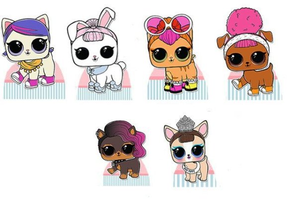 Раскраски ЛОЛ куклы петс