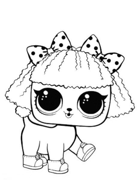 Раскраски куклы ЛОЛ питомцы