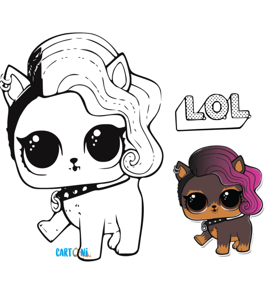 Раскраски ЛОЛ питомцы зайчики