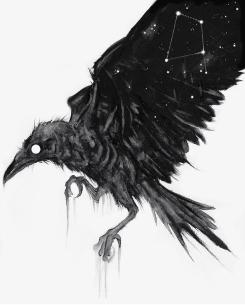 Ворона стилизация
