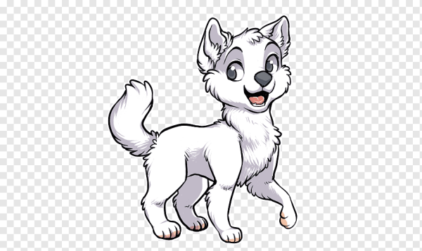 Собачка мультяшная хаски