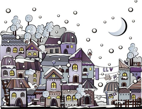 Сказочные домики Графика