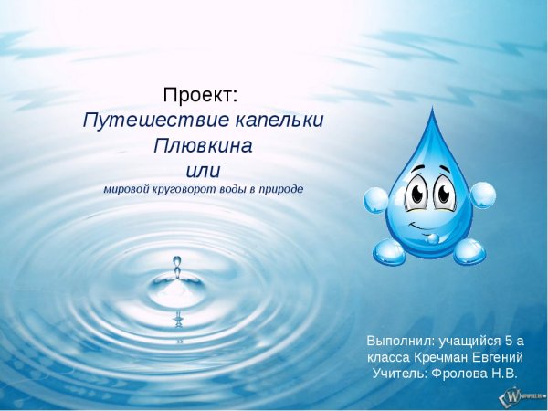 Путешествие капельки воды