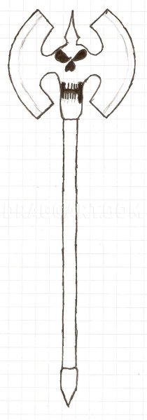 Боевой топор для срисовки