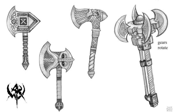 Гном топор вархаммер