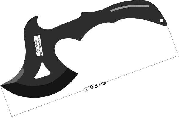 Топор секач для рубки чертежи