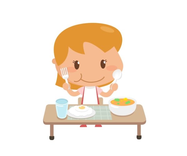 Кушать мультяшный