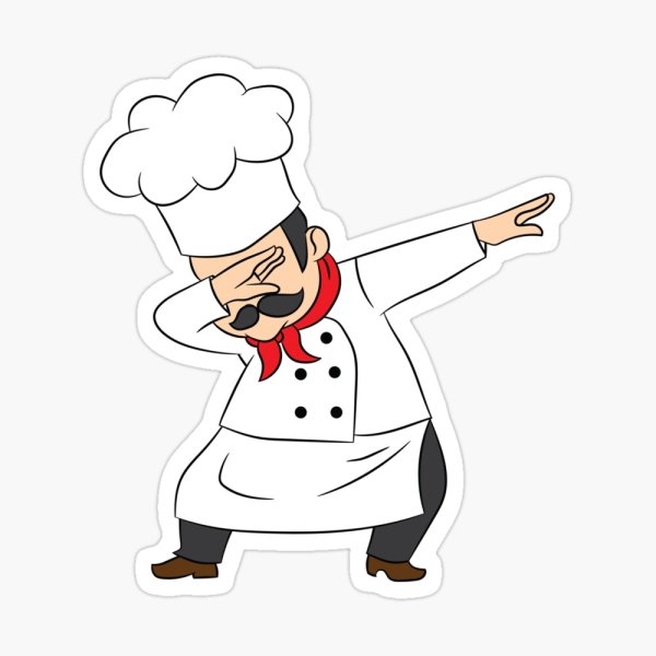 Наклейка повар
