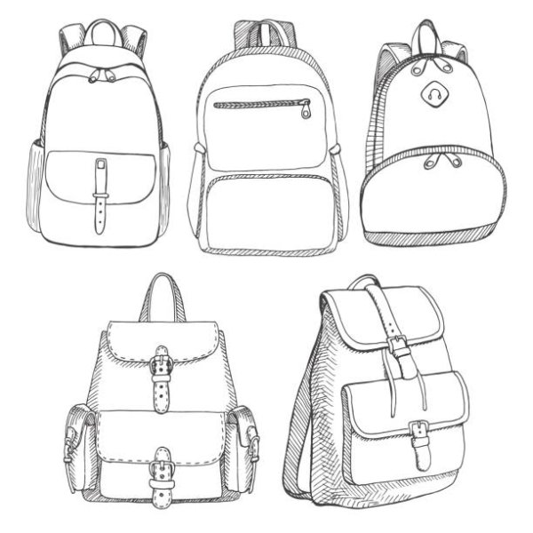 Раскраска рюкзак Fjallraven Kanken